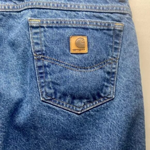 Carhartt Jeans Men's 42 X 30 5 Pocket Medium Wash Straight Leg EUC - Picture 7 of 15